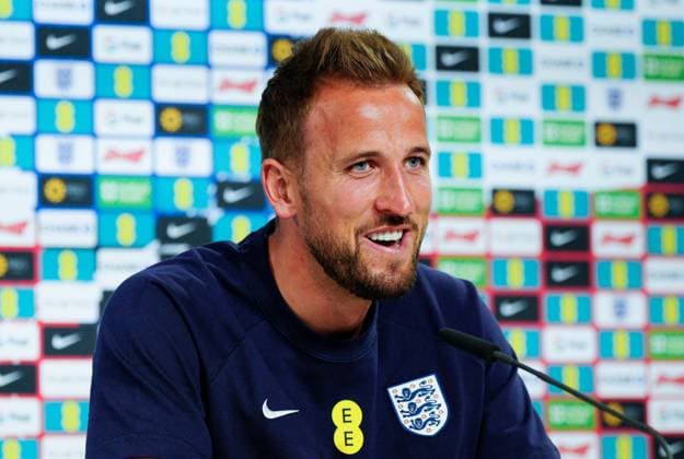 England Captain Harry Kane press conference, PK, Pressekonferenz England Press Conference, UEFA European Championship, EM, Europameisterschaft 2024, Group C, Football, Spa & Golf Resort Weimarer Land, Blankenhain, Germany, 23 Jun 2024 EDITORIAL USE ONLY No use with unauthorised audio, video, data, fixture lists, club league logos or live services. Online in-match use limited to 120 images, no video emulation. No use in betting, games or single club league player publications. Copyright: xDavexShopland Shutterstockx 14548020an