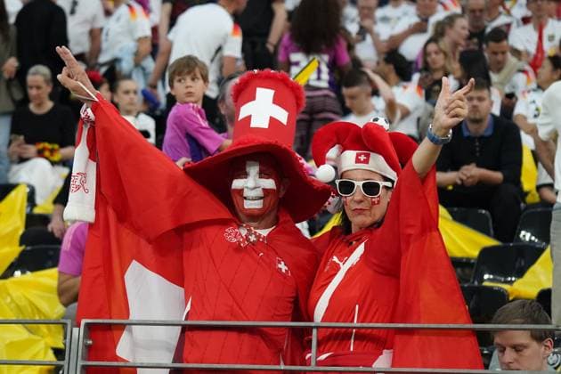 EURO 2024, Football, UEFA Euro 2024, European Championship 2024, Group stage, Group A, Switzerland Germany, 23 06 2024, Frankfurtarena , Frankfurt Fans , switzerland