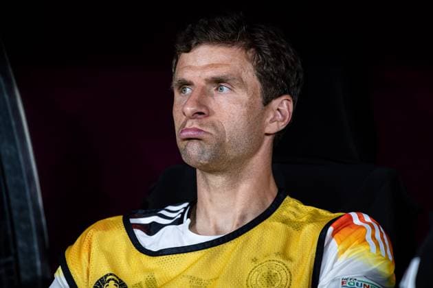 Thomas Mueller Germany 13 on the bench GER, Switzerland SUI vs Germany DEU , European Football Championship, UEFA EURO 2024, Group A, Matchday 3, 23 06 2024 GER, Switzerland SUI vs Germany DEU , European Football Championship, UEFA EURO 2024, Group A, Matchday 3, 23 06 2024 Frankfurt Copyright: xEibner-Pressefoto RogerxBuerkex EP