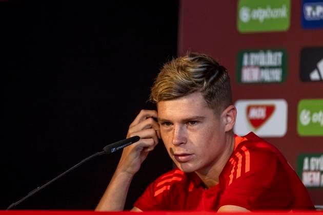 Kevin Csoboth 23, Hungary GER, Press conference Hungarian national team, Football, Euro, UEFA, 24 06 2024, GER, Press conference Hungarian national team, Football, Euro, UEFA, 24 06 2024 Weiler im Allgaeu Copyright: xEibner-Pressefoto FlorianxWolfx EP_FWF