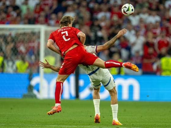 Joachim Christian Andersen Denmark 02 , GER, Denmark DEN vs Serbia SRB , European Football Championship, UEFA EURO 2024, Group E, Matchday 3, 25 06 2024, GER, Denmark DEN vs Serbia SRB , European Football Championship, UEFA EURO 2024, Group E, Matchday 3, 25 06 2024 Munich Copyright: xEibner-Pressefoto SaschaxWaltherx EP_SWA