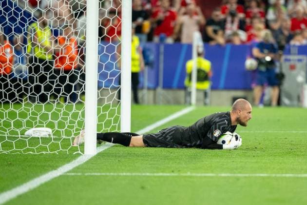 Predrag Rajkovic Serbia, 01 , GER, Denmark DEN vs Serbia SRB , European Football Championship, UEFA EURO 2024, Group E, Matchday 3, 25 06 2024, GER, Denmark DEN vs Serbia SRB , European Football Championship, UEFA EURO 2024, Group E, Matchday 3, 25 06 2024 Munich Copyright: xEibner-Pressefoto SaschaxWaltherx EP_SWA