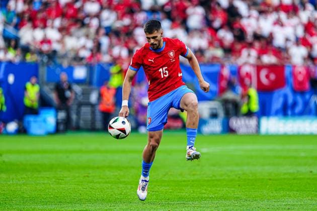 David Jurasek Czech Republic, 15 GER, Czech Republic vs Turkey, European Football Championship, UEFA Euro 2024, Matchday 3, 26 06 2024 GER, Czech Republic vs Turkey, European Football Championship, UEFA Euro 2024, Matchday 3, 26 06 2024 Hamburg Copyright: xEibner-Pressefoto MarcelxvonxFehrnx EP_MFN