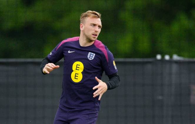 Jarrod Bowen of England England Training, UEFA European Championship, EM, Europameisterschaft 2024, Football, Spa & Golf Resort Weimarer Land, Blankenhain, Germany, 27 Jun 2024 EDITORIAL USE ONLY No use with unauthorised audio, video, data, fixture lists, club league logos or live services. Online in-match use limited to 120 images, no video emulation. No use in betting, games or single club league player publications. Copyright: xDavexShopland Shutterstockx 14559245bx