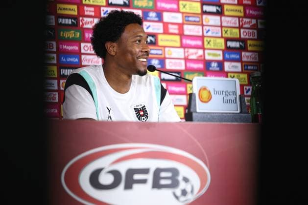 SOCCER - UEFA EURO, EM, Europameisterschaft,Fussball 2024 BERLIN,GERMANY,29.JUN.24 - SOCCER -UEFA EURO 2024, OEFB, Oesterreichischer Fussball-Bund, press conference, PK, Pressekonferenz Image shows David Alaba (AUT). GEPAxpictures xArminxRauthner