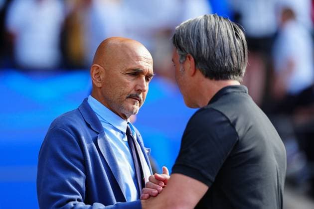 Luciano Spalletti Italy, Coach and Murat Yakin Switzerland, Coach GER, Switzerland vs Italy, European Football Championship, UEFA Euro 2024, Round of 16, 29 06 2024 GER, Switzerland vs Italy, European Football Championship, UEFA Euro 2024, Round of 16, 29 06 2024 Berlin Copyright: xEibner-Pressefoto MarcelxvonxFehrnx EP_MFN