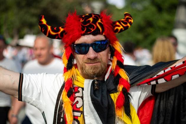 Fans of Germany on the way to the stadium, GER, Germany GER vs Denmark DEN , European Football Championship, UEFA EURO 2024, Round of 16, 29 06 2024 GER, Germany GER vs Denmark DEN , European Football Championship, UEFA EURO 2024, Round of 16, 29 06 2024 Dortmund Copyright: xEibner-Pressefoto Memmlerx EP_MMR