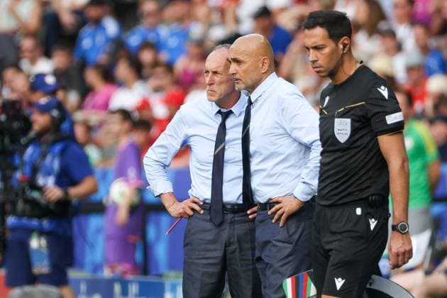 Luciano Spalletti Italy, Coach , Football, UEFA , European Championship, Round of 16 2024, Switzerland vs Italy, 29 06 2024, Olympiastadion Berlin, Berlin, Germany Berlin Olympiastadion Berlin Berlin Germany Copyright: xGrantxHubbsx