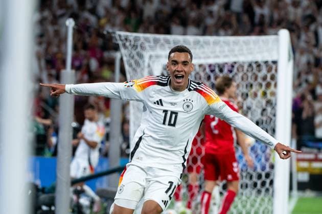 Jamal Musiala Germany, 10 celebrates the goal for 2 0, GER, Germany GER vs Denmark DEN , European Football Championship, UEFA EURO 2024, Round of 16, 29 06 2024 GER, Germany GER vs Denmark DEN , European Football Championship, UEFA EURO 2024, Round of 16, 29 06 2024 Dortmund Copyright: xEibner-Pressefoto Memmlerx EP_MMR