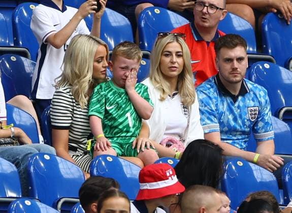 Megan Pickford wife of Jordan Pickford England v Slovakia, UEFA European Championship, EM, Europameisterschaft 2024, Round of 16, Football, Arena AufSchalke, Gelsenkirchen, Germany - 30 Jun 2024 EDITORIAL USE ONLY No use with unauthorised audio, video, data, fixture lists, club league logos or live services. Online in-match use limited to 120 images, no video emulation. No use in betting, games or single club league player publications. Copyright: xKieranxMcManus Shutterstockx 14562217x