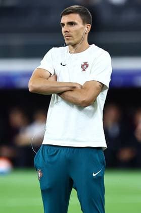 Joao Palhinha of Portugal on the pitch prior to kick off Portugal v Slovenia, UEFA European Championship, EM, Europameisterschaft 2024, Round of 16, Football, Frankfurt Arena, Frankfurt, Germany - 01 Jul 2024 EDITORIAL USE ONLY No use with unauthorised audio, video, data, fixture lists, club league logos or live services. Online in-match use limited to 120 images, no video emulation. No use in betting, games or single club league player publications. Copyright: xMichaelxZemanek Shutterstockx 14566640k