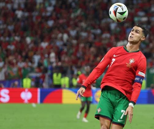 Cristiano Ronaldo Portugal, No 7 , Round of 16 M41, POR SVN, European Football Championship, Portugal vs Slovenia, European Football Championship, Portugal Slovenia, Frankfurt, 01 07 2024,