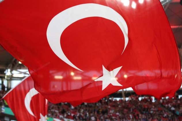 02 07 2024, xtgx, Football EM 2024 1 8 Final, Austria Turkey emspor, v l emotions, fans, atmosphere, flags, logo, Turkey, Turkey, spectators, jerseys DFL DFB REGULATIONS PROHIBIT ANY USE OF PHOTOGRAPHS as IMAGE SEQUENCES and or QUASI VIDEO Leipzig