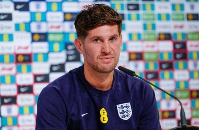 John Stones of England press conference, PK, Pressekonferenz England Press Conference, UEFA European Championship, EM, Europameisterschaft 2024, Quarter Final, Football, Spa & Golf Resort Weimarer Land, Blankenhain, Germany, 04 Jul 2024 EDITORIAL USE ONLY No use with unauthorised audio, video, data, fixture lists, club league logos or live services. Online in-match use limited to 120 images, no video emulation. No use in betting, games or single club league player publications. Copyright: xDavexShopland Shutterstockx 14568238v