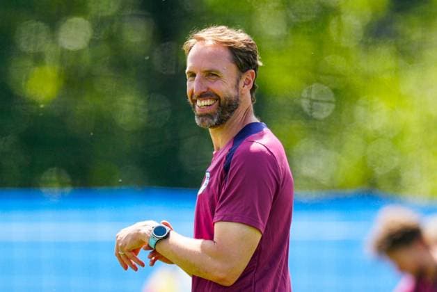 Gareth Southgate manager of England England Training, UEFA European Championship, EM, Europameisterschaft 2024, Semi Final, Football, Spa & Golf Resort Weimarer Land, Blankenhain, Germany - 09 Jul 2024 EDITORIAL USE ONLY No use with unauthorised audio, video, data, fixture lists, club league logos or live services. Online in-match use limited to 120 images, no video emulation. No use in betting, games or single club league player publications. Copyright: xDavexShopland Shutterstockx 14578437a