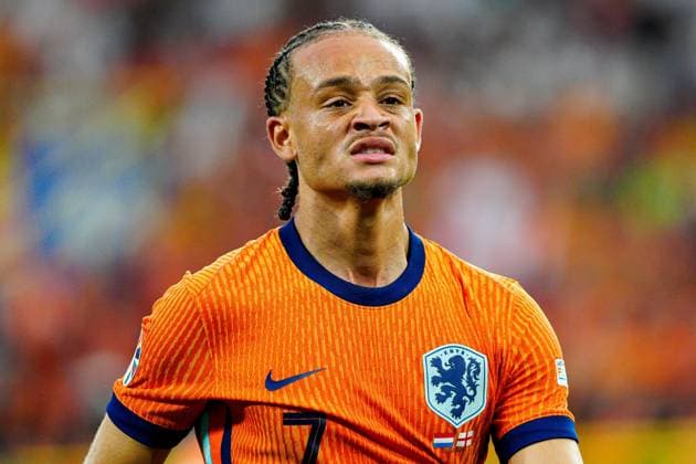 Xavi Simons of The Netherlands Netherlands v England, UEFA European Championship, EM, Europameisterschaft 2024, Semi Final, Football, BVB Stadion, Dortmund, Germany - 10 Jul 2024 EDITORIAL USE ONLY No use with unauthorised audio, video, data, fixture lists, club league logos or live services. Online in-match use limited to 120 images, no video emulation. No use in betting, games or single club league player publications. Copyright: xDavexShopland Shutterstockx 14576902bg