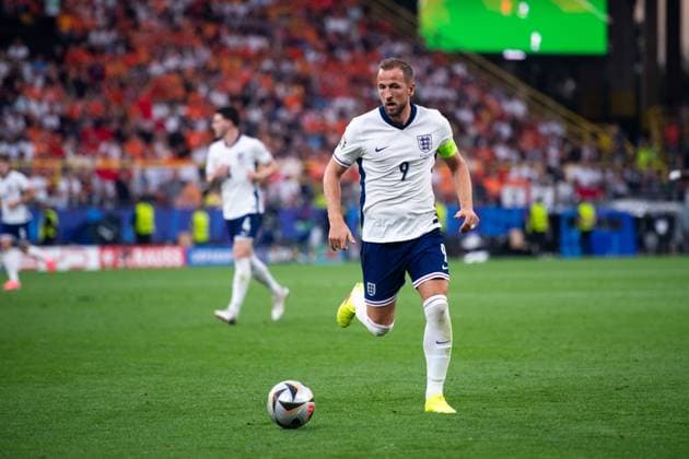 Harry Kane England, 09 on the ball, GER, Netherlands NED vs England ENG , European Football Championship, UEFA EURO 2024, Semifinal, 10 07 2024 GER, Netherlands NED vs England ENG , European Football Championship, UEFA EURO 2024, Semifinal, 10 07 2024 Dortmund Copyright: xEibner-Pressefoto Memmlerx EP_MMR
