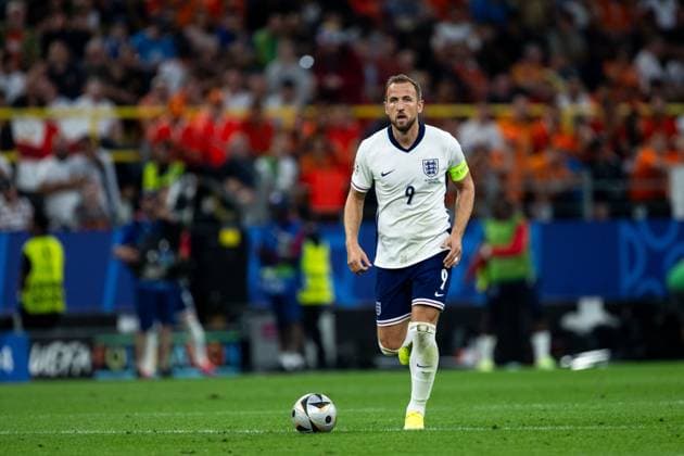 Harry Kane England, 09 on the ball, GER, Netherlands NED vs England ENG , European Football Championship, UEFA EURO 2024, Semifinal, 10 07 2024 GER, Netherlands NED vs England ENG , European Football Championship, UEFA EURO 2024, Semifinal, 10 07 2024 Dortmund Copyright: xEibner-Pressefoto Memmlerx EP_MMR
