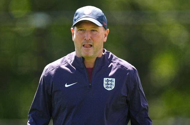 England assistant manager Steve Holland England Training, UEFA European Championship, EM, Europameisterschaft 2024, Final, Football, Spa & Golf Resort Weimarer Land, Blankenhain, Germany, 13 Jul 2024 EDITORIAL USE ONLY No use with unauthorised audio, video, data, fixture lists, club league logos or live services. Online in-match use limited to 120 images, no video emulation. No use in betting, games or single club league player publications. Copyright: xDavexShopland Shutterstockx 14583292p
