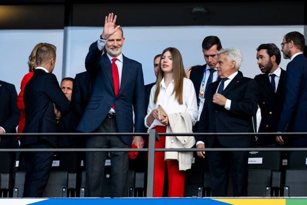 King Felipe of Spain, Princess Leonor, GER, Spain ESP vs England ENG , European Football Championship, UEFA EURO 2024, Final, 14 07 2024 GER, Spain ESP vs England ENG , European Football Championship, UEFA EURO 2024, Final, 14 07 2024 Berlin Copyright: xEibner-Pressefoto Memmlerx EP_MMR