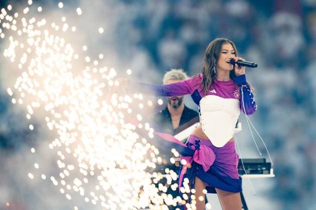 Leony Saengerin Leonie Burger in the Adidas DFB away jersey of Germany, GER, Spain ESP vs England ENG , European Football Championship, UEFA EURO 2024, Final, 14 07 2024 GER, Spain ESP vs England ENG , European Football Championship, UEFA EURO 2024, Final, 14 07 2024 Berlin Copyright: xEibner-Pressefoto Memmlerx EP_MMR