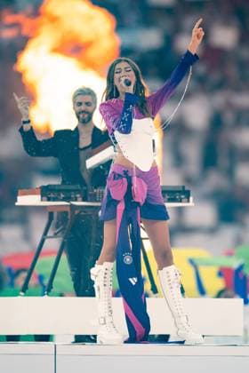 Leony Saengerin Leonie Burger in the Adidas DFB away jersey of Germany, GER, Spain ESP vs England ENG , European Football Championship, UEFA EURO 2024, Final, 14 07 2024 GER, Spain ESP vs England ENG , European Football Championship, UEFA EURO 2024, Final, 14 07 2024 Berlin Copyright: xEibner-Pressefoto Memmlerx EP_MMR