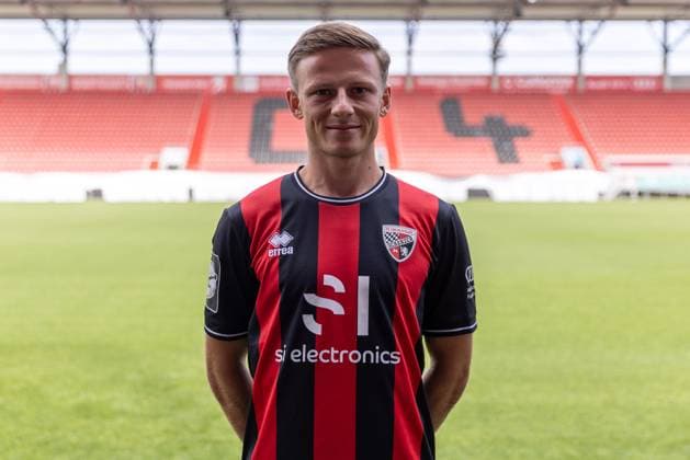 Moritz Seiffert 23, FCI FC Ingolstadt 04 3 Liga, portrait appointment 2024 2025, FC Ingolstadt 04 season 2024 2025 photoshoot, headshot, portrait, introduction, presentation, press appointment, soccer, GER