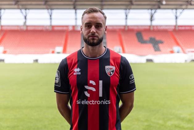 David Kopacz 29, FCI FC Ingolstadt 04 3 Liga, portrait appointment 2024 2025, FC Ingolstadt 04 season 2024 2025 photoshoot, headshot, portrait, introduction, presentation, press appointment, soccer, GER