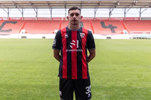 Ognjen Drakulic 30, FCI FC Ingolstadt 04 3 Liga, portrait appointment 2024 2025, FC Ingolstadt 04 season 2024 2025 photoshoot, headshot, portrait, introduction, presentation, press appointment, soccer, GER