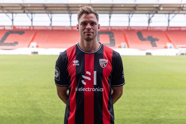 Simon Lorenz 32, FCI FC Ingolstadt 04 3 Liga, portrait appointment 2024 2025, FC Ingolstadt 04 season 2024 2025 photoshoot, headshot, portrait, introduction, presentation, press appointment, soccer, GER