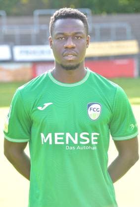 27 07 2024, GER, Football, Regionalliga West, Season 2024 2025, Ohlendorfstadion im Heidewald, Gütersloh FC Gütersloh Photo session 2024 2025 Philimon Tawiah FC Gütersloh , Action, Single image, High, Portrait