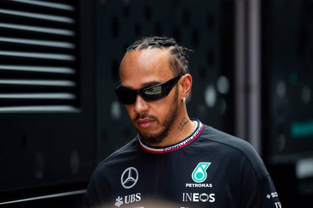 Lewis Hamilton Mercedes AMG Petronas Formula One Team, Great Britain, 44 , HUN, Formula 1 World Championship, Hungarian Grand Prix, Hungaroring, Arrival of the drivers, 20 07 2024 HUN, Formula 1 World Championship, Hungarian Grand Prix, Hungaroring, Arrival of the drivers, 20 07 2024 Mogyorod Copyright: xEibner-Pressefoto Memmlerx EP_MMR