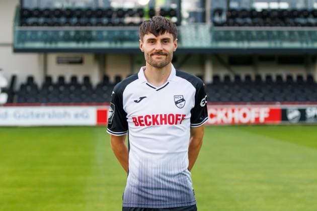 Tom Baack SC Verl 3 Liga, Porträttermin 2024 2025 GER, Portraettermin SC Verl, Fussball, 3 Liga, Spielzeit 2024 2025, 21 07 2024 DFL Regulations prohibit any use of photographers as image sequences and or quasi video GER, Portraettermin SC Verl, Fussball, 3 Liga, Spielzeit 2024 2025, 21 07 2024 Verl Copyright: xJanxStrohdiekx JSK
