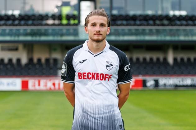 Julian Stark SC Verl 3 Liga, Portraettermin 2024 2025 GER, Portraettermin SC Verl, Fussball, 3 Liga, Spielzeit 2024 2025, 21 07 2024 DFL Regulations prohibit any use of photographers as image sequences and or quasi video GER, Portraettermin SC Verl, Fussball, 3 Liga, Spielzeit 2024 2025, 21 07 2024 Verl Copyright: xJanxStrohdiekx JSK