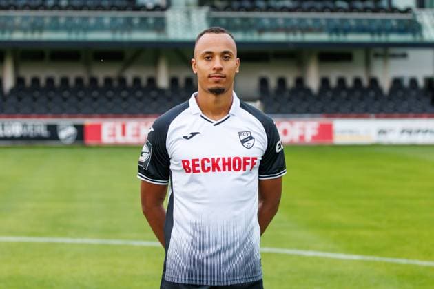 Tobias Knost SC Verl 3 Liga, Portraettermin 2024 2025 GER, Portraettermin SC Verl, Fussball, 3 Liga, Spielzeit 2024 2025, 21 07 2024 DFL Regulations prohibit any use of photographers as image sequences and or quasi video GER, Portraettermin SC Verl, Fussball, 3 Liga, Spielzeit 2024 2025, 21 07 2024 Verl Copyright: xJanxStrohdiekx JSK