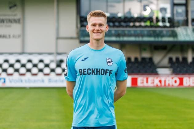 Philipp Schulze SC Verl 3 Liga, Porträttermin 2024 2025 GER, Portraettermin SC Verl, Fussball, 3 Liga, Spielzeit 2024 2025, 21 07 2024 DFL Regulations prohibit any use of photographers as image sequences and or quasi video GER, Portraettermin SC Verl, Fussball, 3 Liga, Spielzeit 2024 2025, 21 07 2024 Verl Copyright: xJanxStrohdiekx JSK