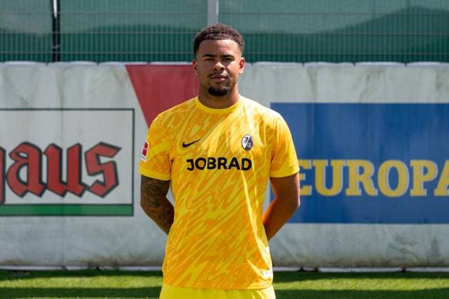 Noah Atubolu SC Freiburg, 01 GER, SC Freiburg, 1 BL, portrait date 2024 2025, 08 08 2024, GER, SC Freiburg, 1 BL, portrait date 2024 2025, 08 08 2024 Freiburg Copyright: xEibner-Pressefoto WolfgangxFrankx EP_WFK