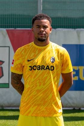 Noah Atubolu SC Freiburg, 01 GER, SC Freiburg, 1 BL, portrait date 2024 2025, 08 08 2024, GER, SC Freiburg, 1 BL, portrait date 2024 2025, 08 08 2024 Freiburg Copyright: xEibner-Pressefoto WolfgangxFrankx EP_WFK