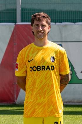 Jannik Huth SC Freiburg, 24 GER, SC Freiburg, 1 BL, portrait date 2024 2025, 08 08 2024, GER, SC Freiburg, 1 BL, portrait date 2024 2025, 08 08 2024 Freiburg Copyright: xEibner-Pressefoto WolfgangxFrankx EP_WFK