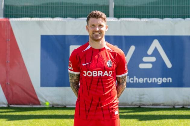 Lukas Kuebler SC Freiburg, 17 GER, SC Freiburg, 1 BL, portrait date 2024 2025, 08 08 2024, GER, SC Freiburg, 1 BL, portrait date 2024 2025, 08 08 2024 Freiburg Copyright: xEibner-Pressefoto WolfgangxFrankx EP_WFK