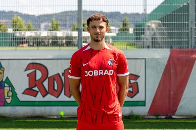 Max Rosenfelder SC Freiburg, 37 GER, SC Freiburg, 1 BL, portrait date 2024 2025, 08 08 2024, GER, SC Freiburg, 1 BL, portrait date 2024 2025, 08 08 2024 Freiburg Copyright: xEibner-Pressefoto WolfgangxFrankx EP_WFK