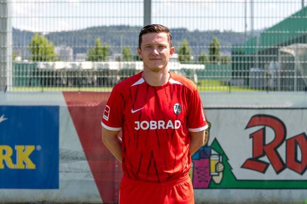 Michael Gregoritsch SC Freiburg, 38 GER, SC Freiburg, 1 BL, portrait date 2024 2025, 08 08 2024, GER, SC Freiburg, 1 BL, portrait date 2024 2025, 08 08 2024 Freiburg Copyright: xEibner-Pressefoto WolfgangxFrankx EP_WFK