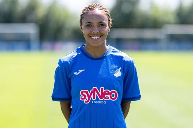Gia Corley TSG, 10 , single picture, single photo, action, action, portrait, portrait, 29 07 2024, St Leon Rot Germany , football, women, TSG 1899 Hoffenheim portrait date 2024 25 xozx
