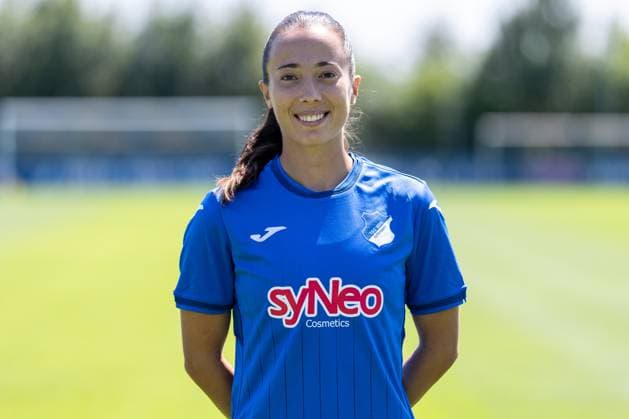 Marta Cazalla Garcia TSG, 15 , single picture, single photo, action, action, portrait, portrait, 29 07 2024, St Leon Rot Germany , Soccer, Women, TSG 1899 Hoffenheim portrait date 2024 25 xozx