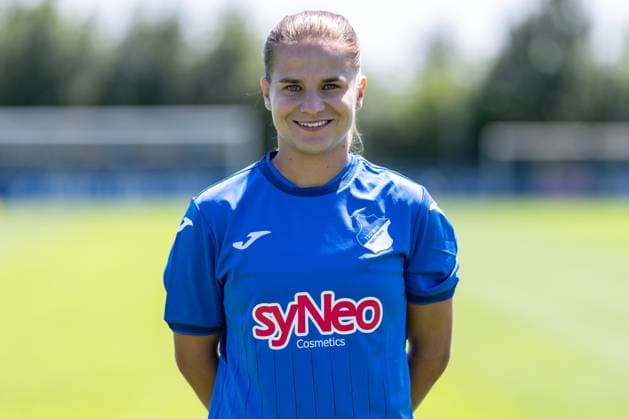 Dominika Ewa Grabowska TSG, 16 , single picture, single photo, action, action, portrait, portrait, 29 07 2024, St Leon Rot Germany , football, women, TSG 1899 Hoffenheim portrait date 2024 25 xozx