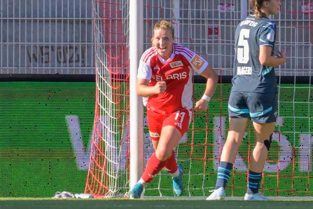 GER, Berlin, Football, 1 FC Union Berlin vs Rasenballsport Leipzig DFB Pokal, 2 Matchday, Women, Bundesliga, DFB, Season 2024 2025, Alte Foersterei, Goal to 1 0 by Dina Orschmann Union Berlin 11 , Goal, Goal, Cheering, Goal celebration, Joy, Enthusiasm, celebrates, DFB DFL REGULATIONS PROHIBIT ANY USE OF PHOTOGRAPHS AS IMAGE SEQUENCES AND OR QUASI VIDEO, 08 09 2024, Copyright: HMBxMedia UwexKoch
