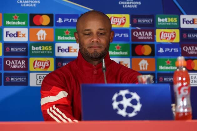 Vincent Kompany FC Bayern Muenchen, Head coach at the press conference, International press conference, FC Bayern Muenchen, Football, UEFA Champions League, Matchday 1, Season 24 25, 16 09 2024, International press conference, FC Bayern Muenchen, Football, UEFA Champions League, Matchday 1, Season 24 25, 16 09 2024 Muenchen Copyright: xEibner-Pressefoto JennixMaulx EP_JML