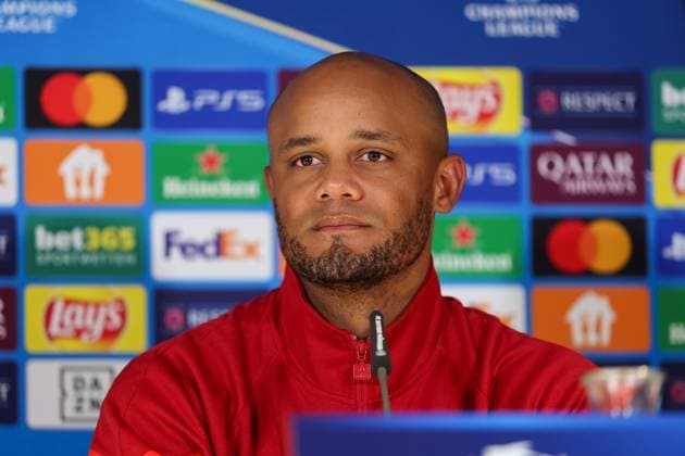 Vincent Kompany FC Bayern Muenchen, Head coach at the press conference, International press conference, FC Bayern Muenchen, Football, UEFA Champions League, Matchday 1, Season 24 25, 16 09 2024, International press conference, FC Bayern Muenchen, Football, UEFA Champions League, Matchday 1, Season 24 25, 16 09 2024 Muenchen Copyright: xEibner-Pressefoto JennixMaulx EP_JML