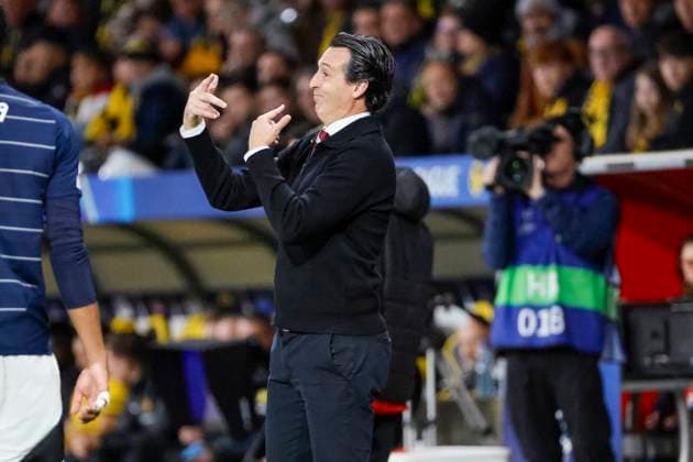 Unai Emery Aston Villa, Coach , Football, UEFA Champions League, Matchday 1, 2024 2025, Young Boys Bern vs Aston Villa, 17 09 2024, Stadion Wankdorf, Bern, Switzerland Bern Stadion Wankdorf Bern Switzerland Copyright: xGrantxHubbsx