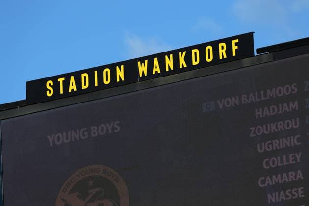 Fußball, Frauen EM 2025, Sportstätte, Stadion Wankdorf in Bern A general view of the Wankdorf stadium Young Boys v Aston Villa, UEFA Champions League, Group Stage, Football, Wankdorf Stadium, Bern, Switzerland, 17 Sep 2024 EDITORIAL USE ONLY No use with unauthorised audio, video, data, fixture lists, club league logos or live services. Online in-match use limited to 120 images, no video emulation. No use in betting, games or single club league player publications. Copyright: xMichaelxZemanek Shutterstockx 14722110cb